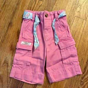 Ralph Lauren baby (6-12 mo) baby Capri/pants, pink 100% cotton